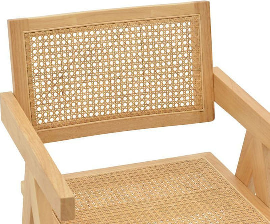 Kalen Πολυθρόνα Τραπεζαρίας Ξύλινη Φυσικό 52x59x79εκ.