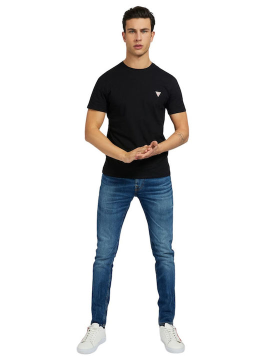 Guess CN SS Men's T-shirt BLACK