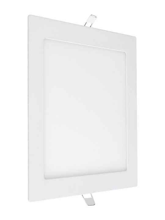 GloboStar Round Recessed LED Panel 20W with Warm White Light 2700K 22.5cm