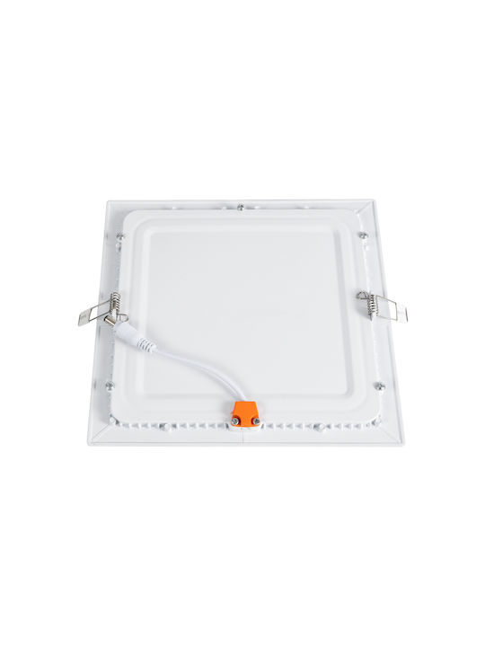 GloboStar Round Recessed LED Panel 20W with Warm White Light 2700K 22.5cm