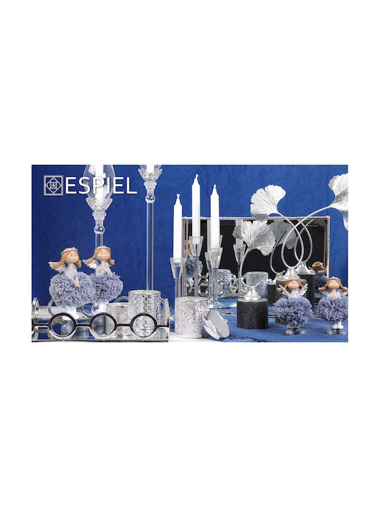 Espiel Scented Candle Jar Silver 200gr 12pcs (Various Colors)