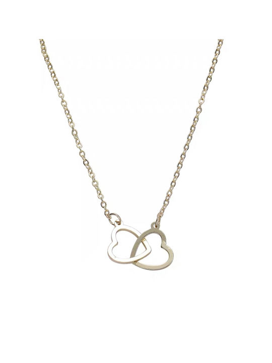 Necklace with design Heart from Steel