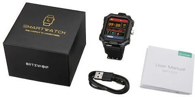 BlitzWolf BW-GTS3 Smartwatch mit Pulsmesser (Schwarz)