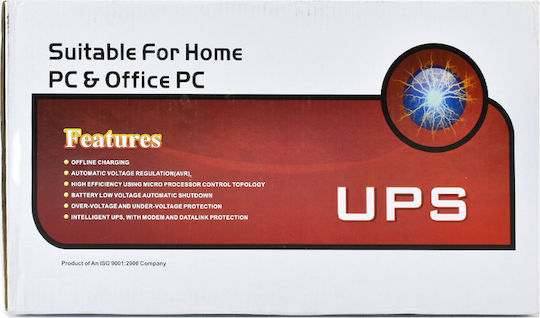 Jiageng JG1088 Unitate UPS Off-Line 1000VA 600W cu 3 Prize Schuko