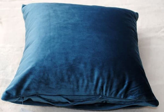 Gofis Home Dekorativer Kissenbezug Petrol Blau 2 Stück 34x43 cm