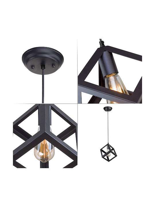 Powertech Pendul Candelabru pentru 16 becuri E27 Negru