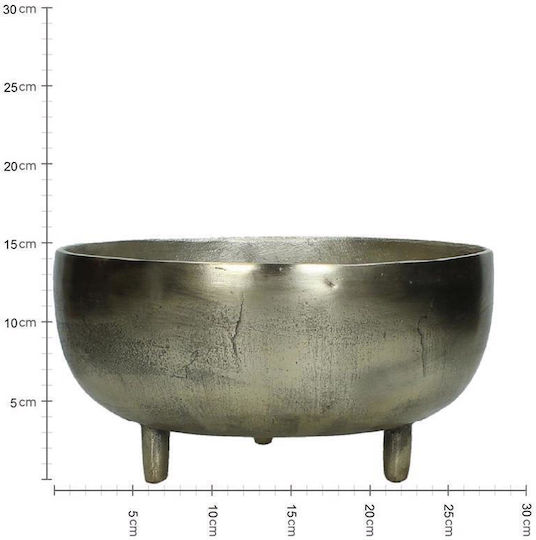 ArteLibre Κασπώ Αλουμινίου Χρυσό 27.5x27.5x14.5εκ.