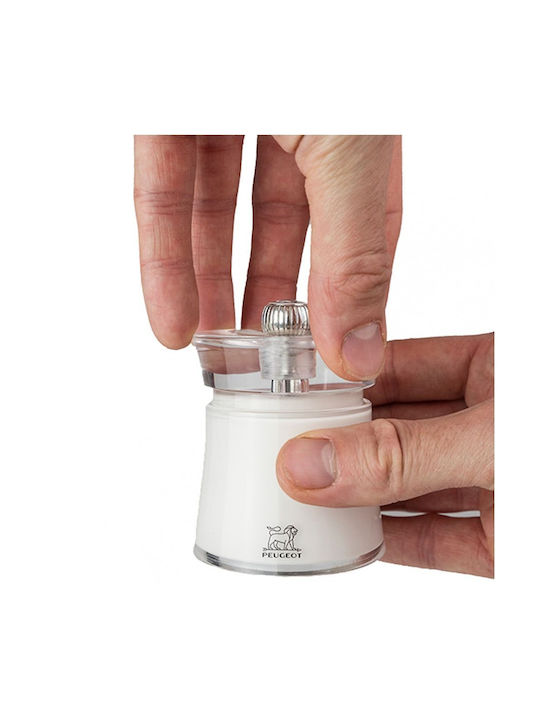 Peugeot Bali Manual Plastic Salt Mill 8cm White