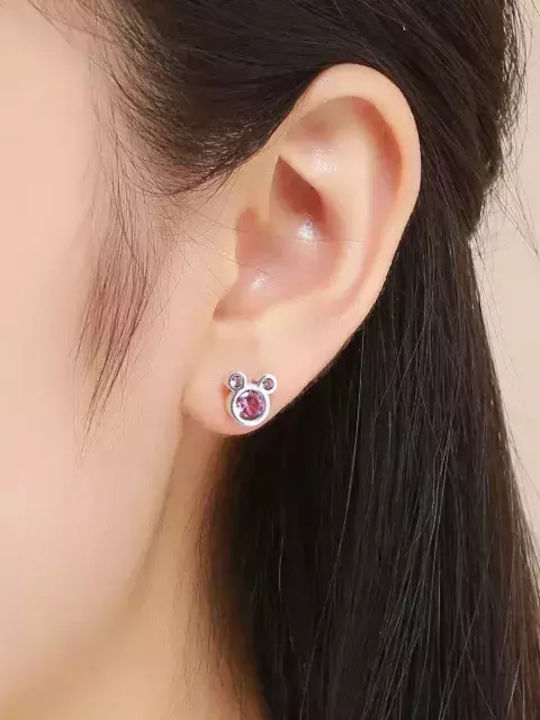 Bode Hypoallergenic Kids Earrings Studs with Stones from Silver