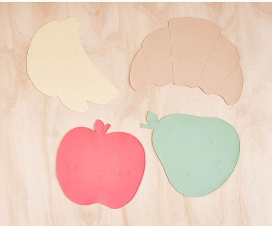 OYOY Banana Set De Masă Din Silicon Galben 45x35cm