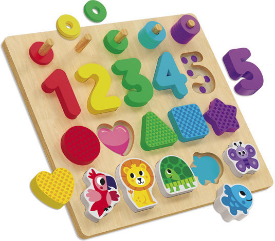 Wooden Kids Peg Puzzle Mathematics for 3+ years+ Years 20pcs Kids Hits