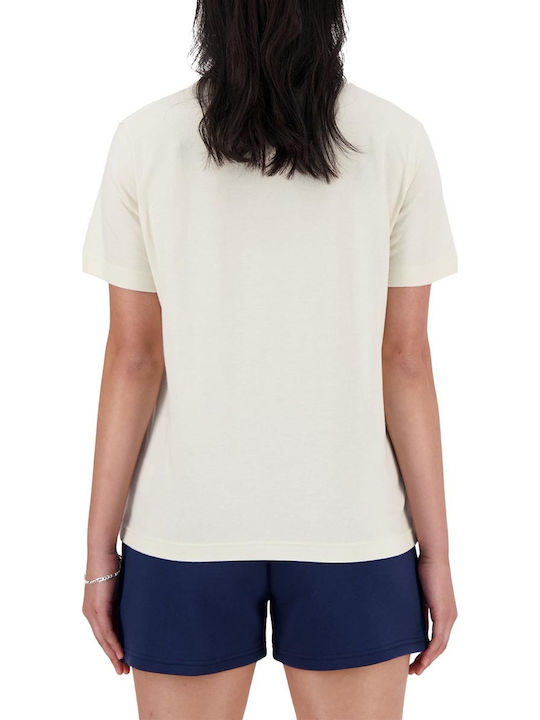 New Balance T-Shirt Μπεζ