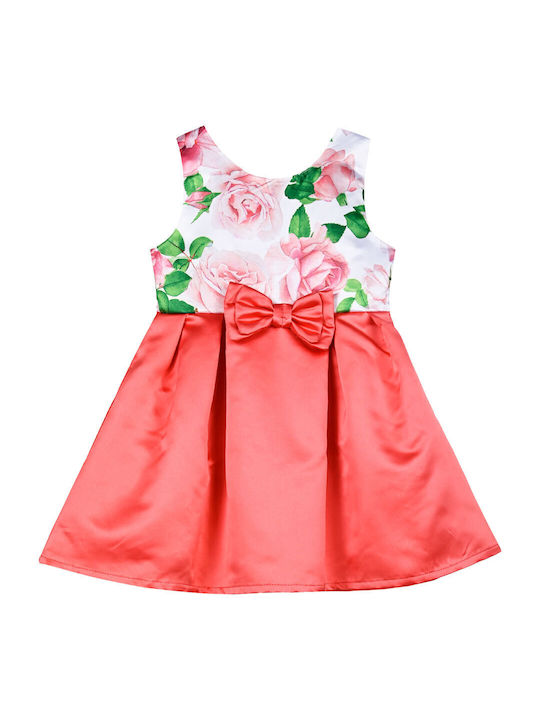 Energiers Kids Dress Floral Sweet Coral