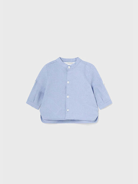 Mayoral Kids Shirt Light Blue Γιακάς