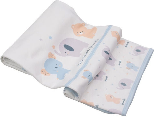 Kamtex Baby Swaddle Wrap Light Blue 80x90cm.