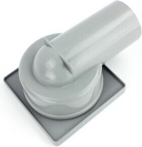 Inter Ceramic Stainless Steel Siphon Floor White