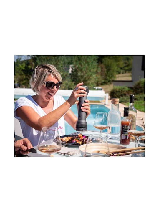 Peugeot Bbq Manual Wooden Pepper Mill 30cm Gray