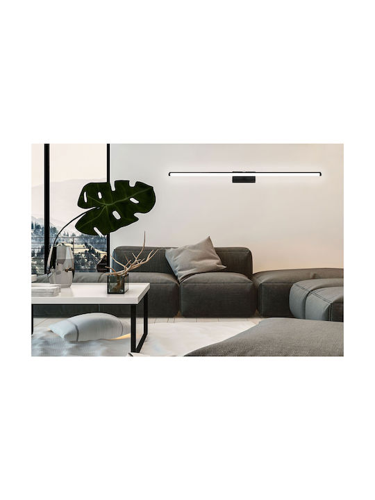 Toolight Φωτιστικό Τοίχου με Ενσωματωμένο LED Μαύρο 100εκ.