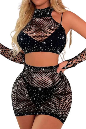 Dupu Sexy Dessous-Set Schwarz 60383B