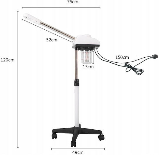 Calissimo Facial Steamer Care Device With Wheels Power 750W 4.5kg
