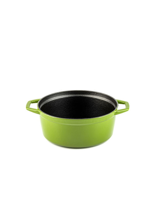 Hosse Solagio Tiefer Topf aus Gusseisen 24cm Bamboo