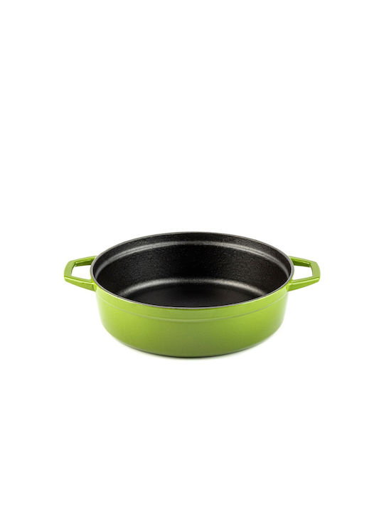 Hosse Solagio Flacher Topf aus Gusseisen 26cm Bamboo