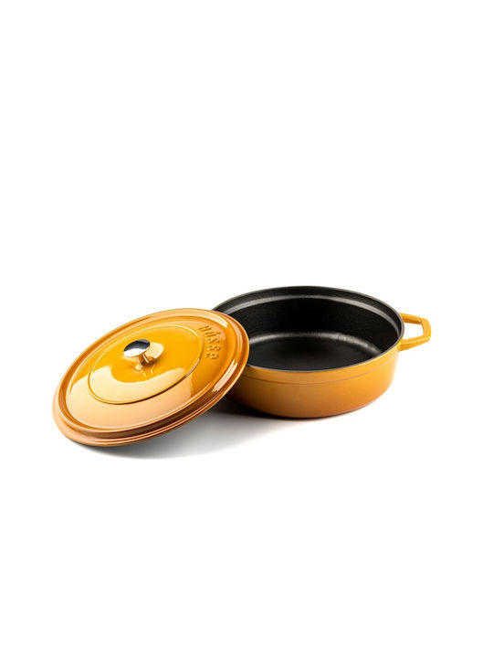 Hosse Solagio Flacher Topf aus Gusseisen 26cm Dijon