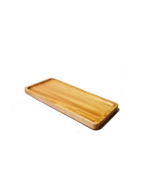 Ankor Holz Rechteckig Serviertablett mit Griffen in Braun Farbe 30x15x2cm 826384 1Stück