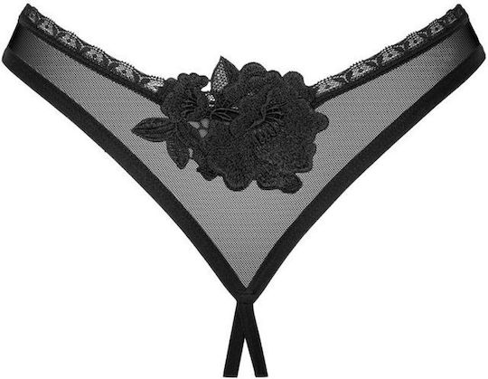 Obsessive Latinesa Femei Sexy Slip cu decupaje Negru