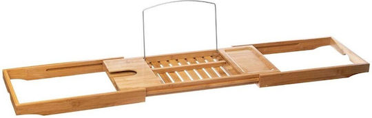 5Five Bamboo Rectangular Serving Tray made of Bamboo with Handles in Brown Color 22x22x4cm 413112 1pcs
