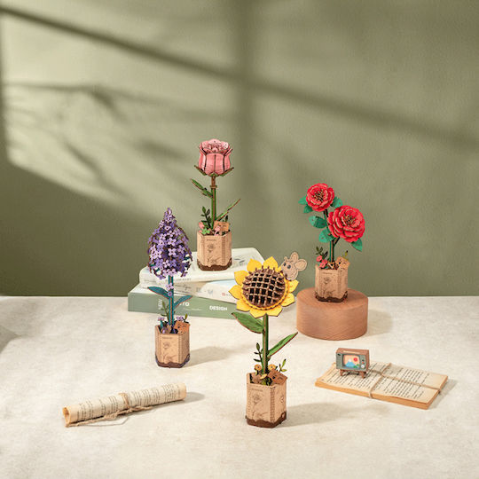Rowood Holz-Bauspielzeug Blume für Kinder ab 8+ Jahre Jahren