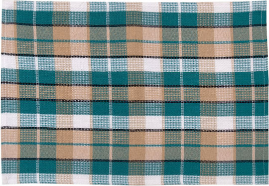 Viopros Tea Towel 100% Cotton Green Colour 40x60cm 2 Pieces