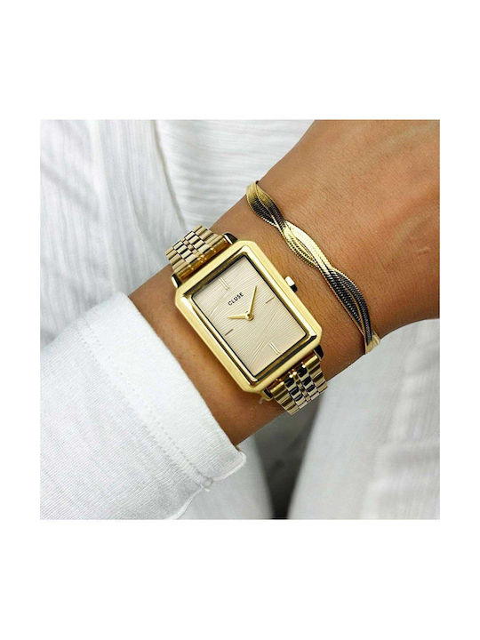 Cluse Fluette Watch with Gold Metal Bracelet