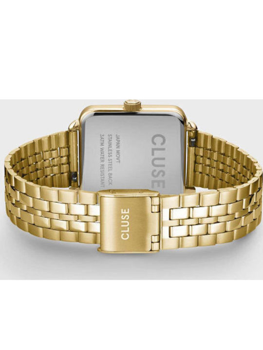 Cluse La Tetragone Women's Watch with Gold Metal Bracelet