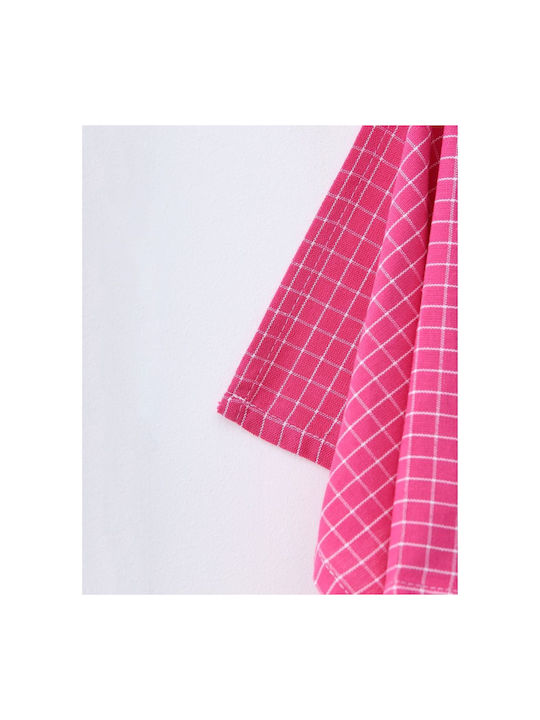 Pennie Bazil Tea Towel Fuchsia 55x55cm 2pcs