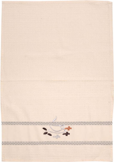 Viopros Viopros Küchentücher Ecru-Lila 45x65cm 2 Stück