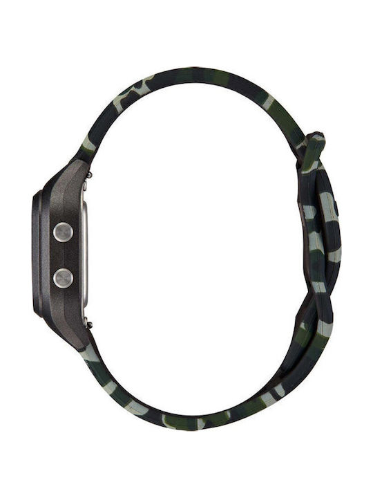 Nixon Digital Men's Watch 36.5mm Chronograph Battery with Rubber Strap