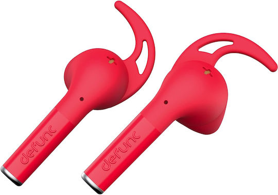 Defunc True Sport In ear Bluetooth хендсфри Слушалки с Устойчивост на Пот и Кутийка за Зареждане Червен