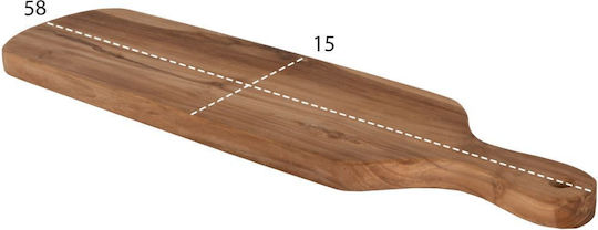 HomeMarkt Rectangular Wooden Chopping Board Yellow