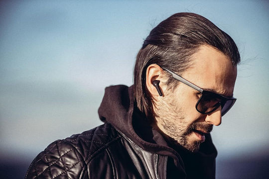 Defunc True Audio In-Ear Bluetooth-Freisprecheinrichtung Kopfhörer mit Schweißresistenz und Ladeetui Rot
