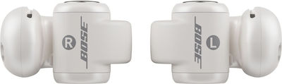 Bose Ultra Open Earbud Bluetooth Handsfree Ακουστικά με Θήκη Φόρτισης White Smoke