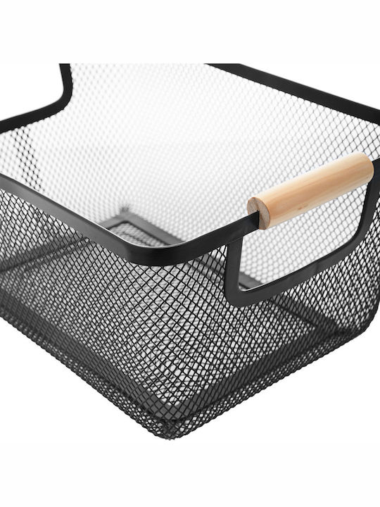 Estia Bamboo Essentials Кошница за съхранение Черен 35x23x16см 1бр