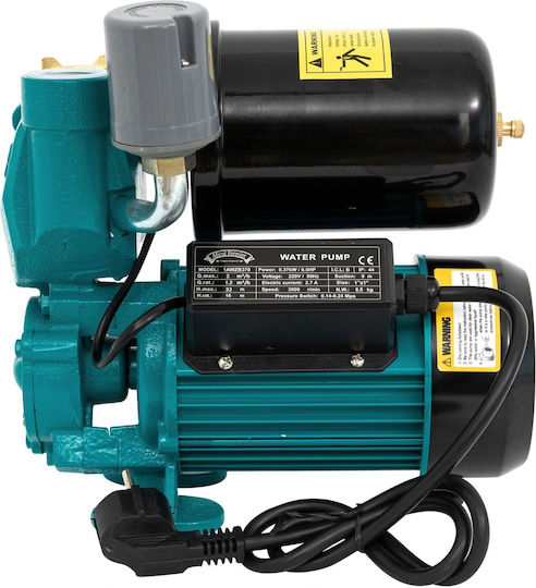GF-1434 Single Phase Water Pressure Pump with 2 Litre Container 0.5hp