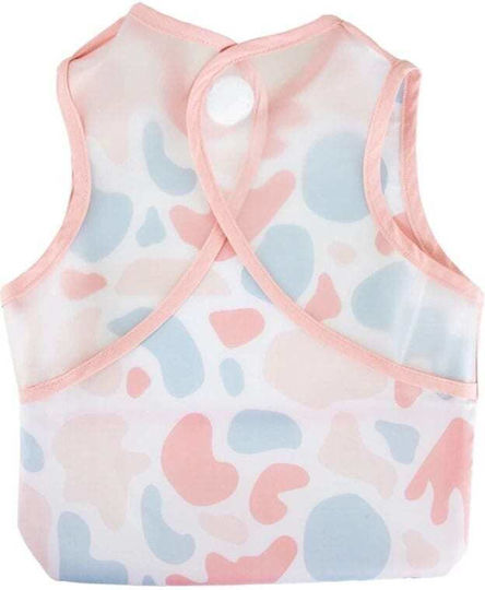 Baby Jem Αδιάβροχη Ποδιά Υφασμάτινη Pink για 6 m+