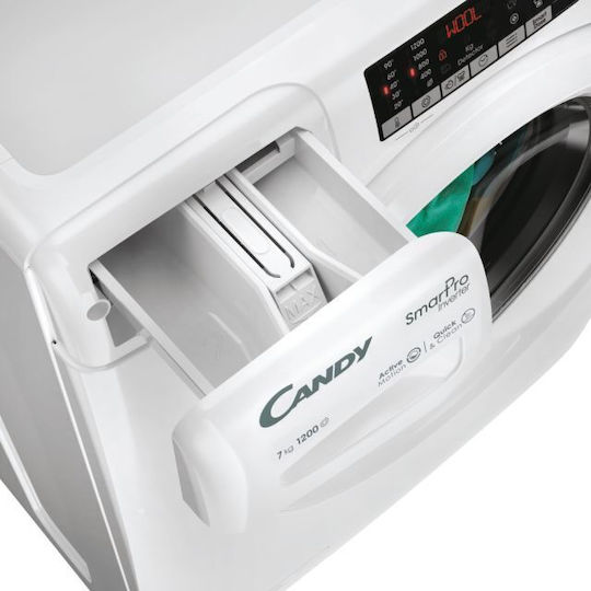Candy Πλυντήριο Ρούχων 7kg 1200 Στροφών Quick & Clean CO4 274TWM6/1-S