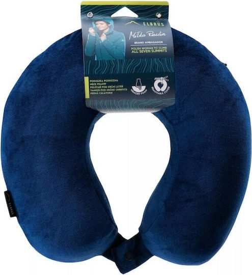 Elbrus Μαξιλαράκι Ταξιδίου Memory Foam Μπλε