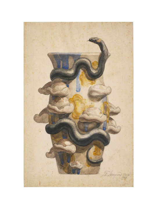 Vase Decorated Gemälde Kunststoff 80x120cm