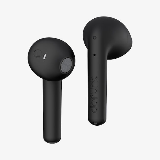 Defunc True Lite Earbud Bluetooth Handsfree Ακουστικά με Αντοχή στον Ιδρώτα και Θήκη Φόρτισης Μαύρα