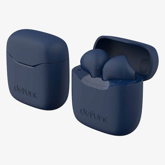 Defunc True Lite Earbud Bluetooth Handsfree Ακουστικά με Αντοχή στον Ιδρώτα και Θήκη Φόρτισης Μπλε
