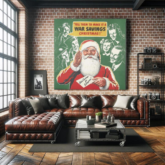 Tell Them To Make It A War Savings Christmas!whole: The Image Occupies The Majority Картина на Платно 110x110см